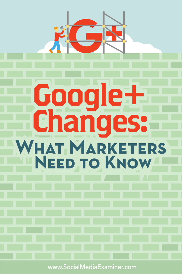 co marketerzy powinni wiedzieć o zmianach w Google +