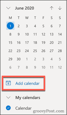 Dodaj ikonę kalendarza w programie Outlook