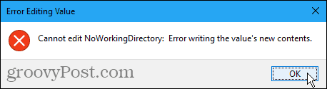 Nie można edytować błędu w rejestrze systemu Windows