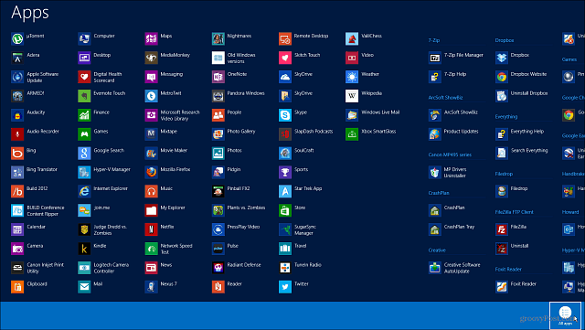 Jak przeglądać i zarządzać wszystkimi programami i aplikacjami systemu Windows 8
