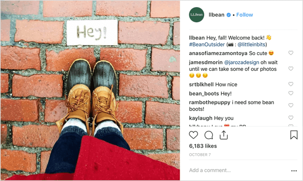 Jesienna pogoda, moda i filtry z Instagrama L.L. Bean.