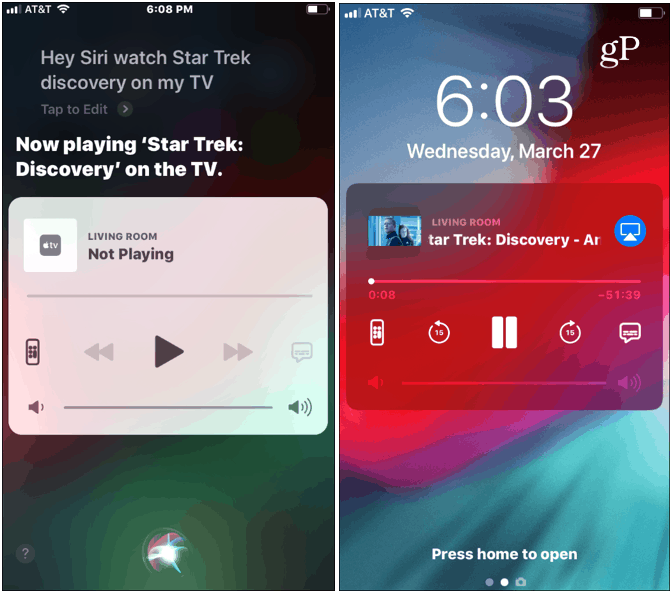 Użyj Siri z Apple TV z iPhone'a