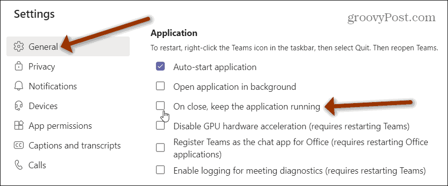 Sekcja aplikacji Microsoft Teams