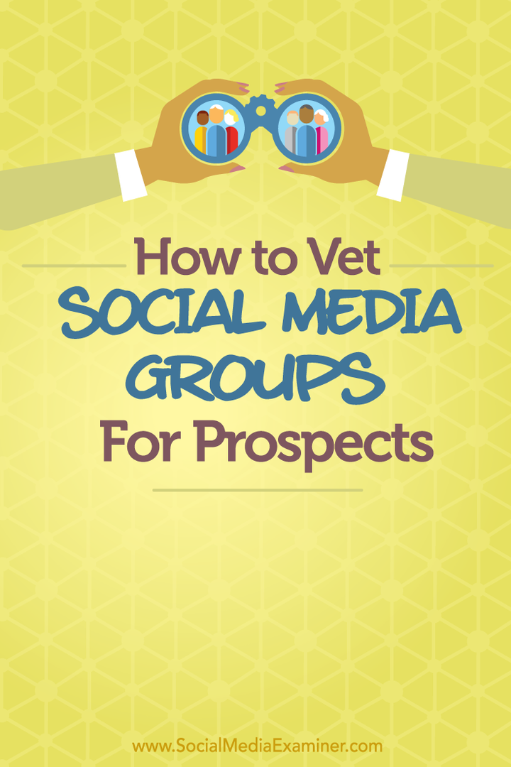 jak sprawdzać potencjalne grupy w mediach społecznościowych