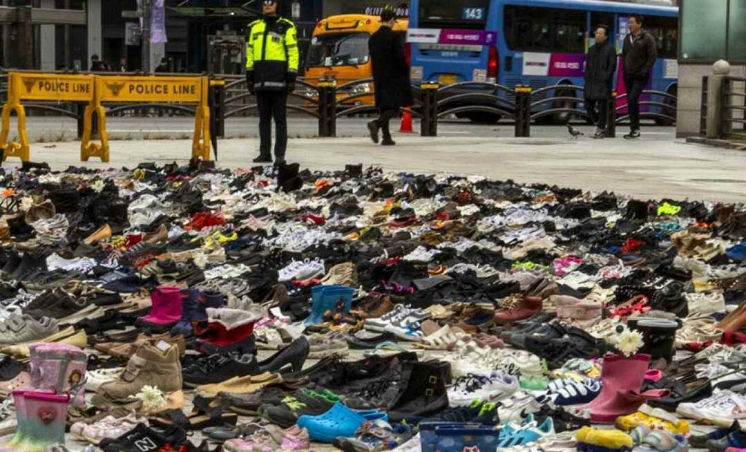 Lekcja człowieczeństwa z Korei Południowej! Ustawili setki butów na placach dla Palestyny