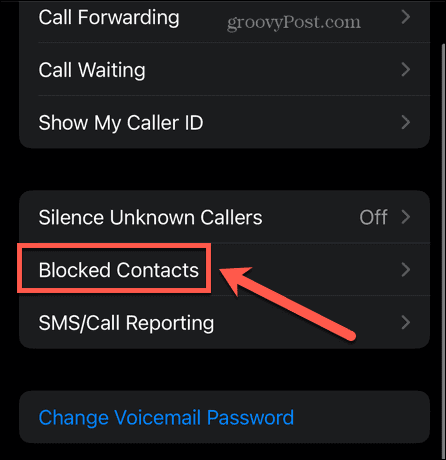 iPhone zablokowane kontakty