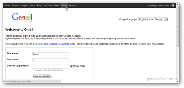 Jak utworzyć konto Google bez użycia Gmaila