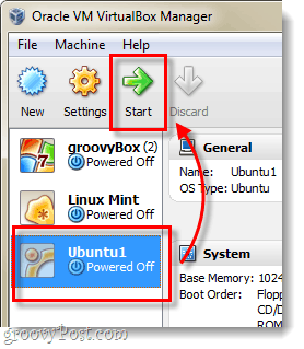 uruchom Ubuntu VM