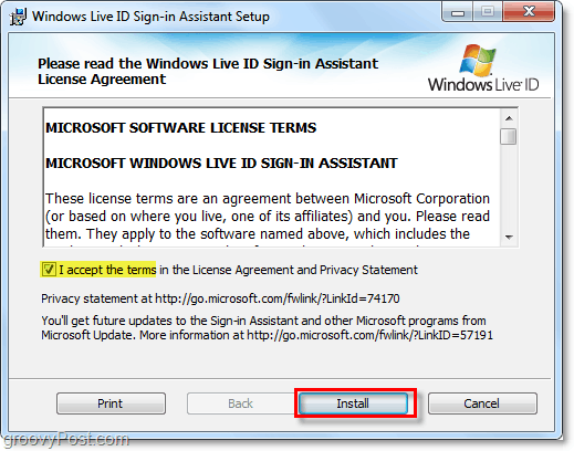 połącz swoje konto Windows 7, instalując asystenta logowania na żywo ID