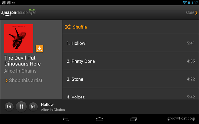 Amazon Cloud Player dla systemu Android