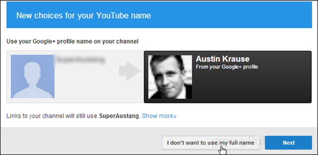 Jak powstrzymać Google przed pytaniem o Twoje prawdziwe nazwisko w YouTube