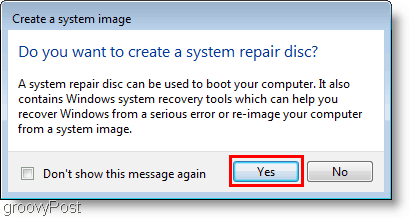 Windows 7: Utwórz obraz systemu