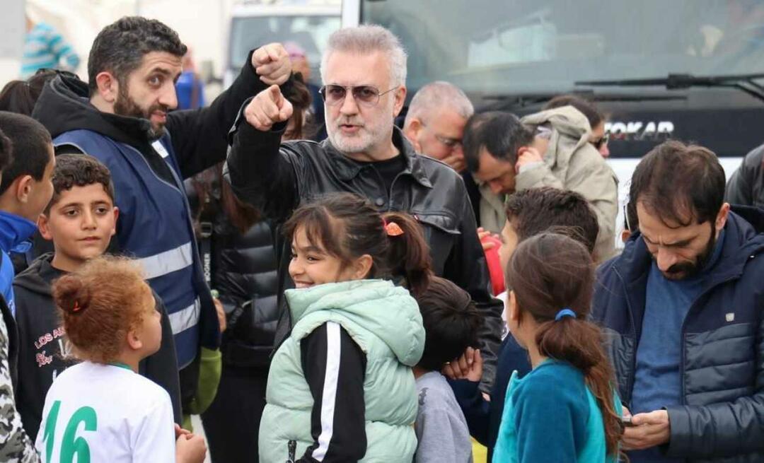 Tamer, który udał się w rejon trzęsienia ziemi, spotkał się z dziećmi z Karadağ! „Jesteśmy tutaj, aby cię rozweselić”