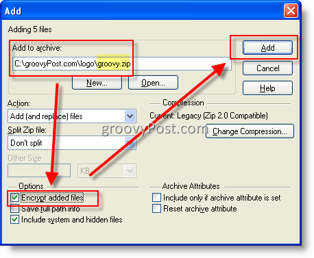 Szyfruj pliki za pomocą WinZip AES