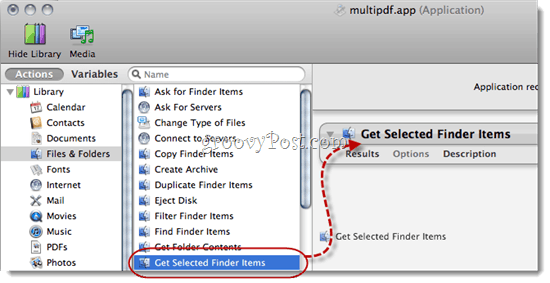 Łącz pliki PDF za pomocą Automatora za pomocą Mac OS X.