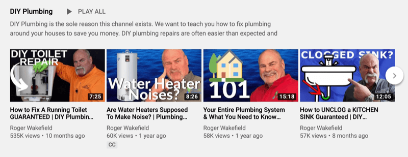 Lista odtwarzania Rogera Wakfielda na YouTube do samodzielnej instalacji wodociągowej