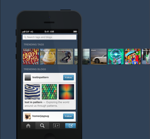 tumblr aktualizuje aplikacje mobilne