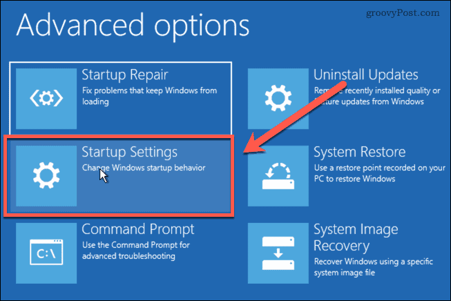 ustawienia uruchamiania systemu Windows 11