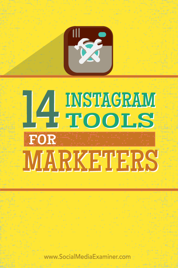narzędzia Instagram dla marketerów