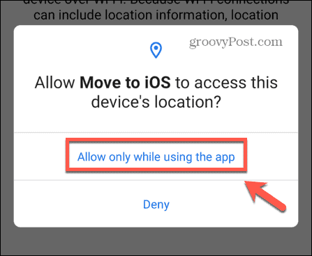 przejdź do aplikacji na iOS zezwól na lokalizację urządzenia