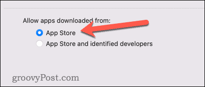 Zezwalaj tylko aplikacjom ze sklepu Mac App Store