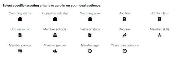 Możesz dodać dalsze opcje kierowania do swojej kampanii LinkedIn.