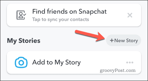 Tworzenie nowej historii Snapchata