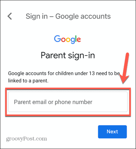 adres e-mail konta dziecka gmail