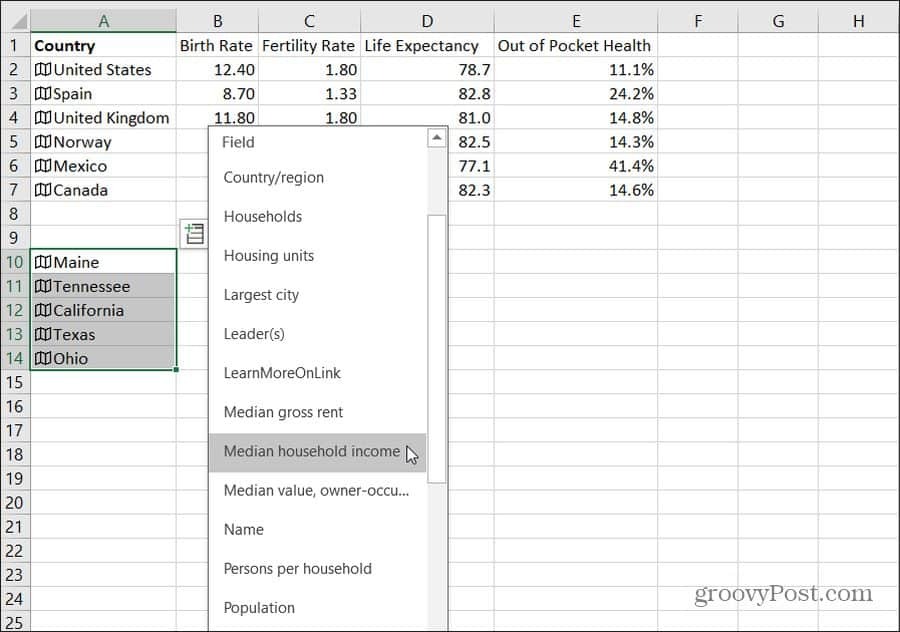 importowanie danych stanu do programu Excel