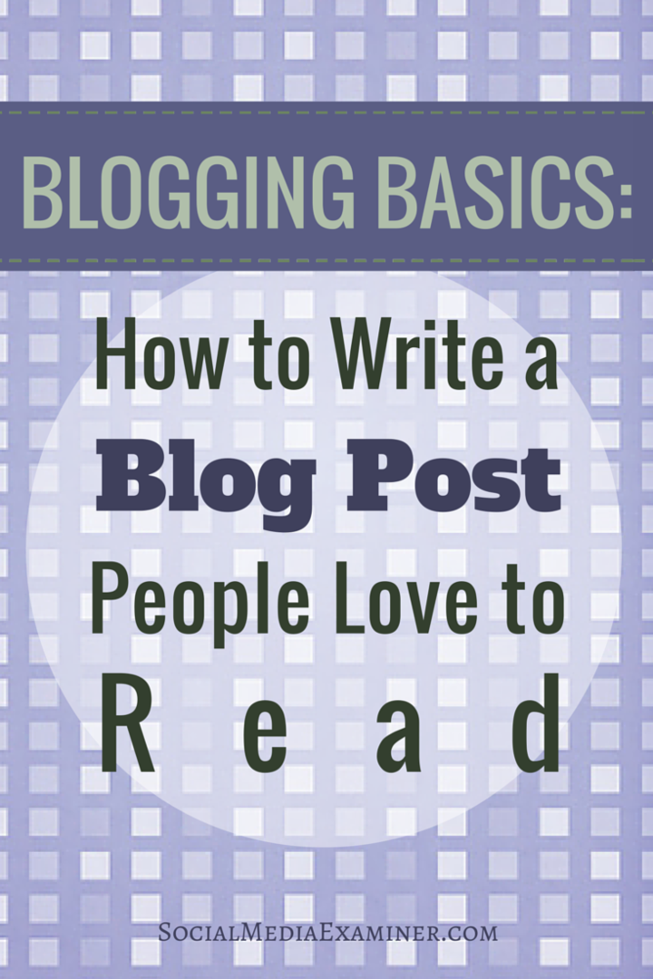 podstawy pisania postów na blogu