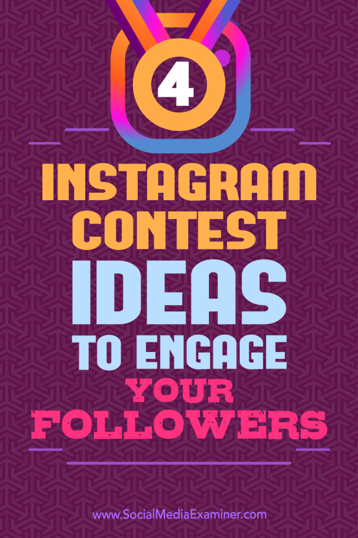 4 Pomysły na konkurs na Instagramie, aby zaangażować obserwujących, Michael Georgiou na Social Media Examiner.