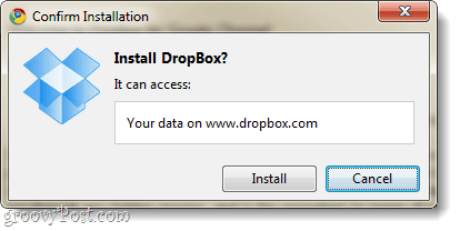 Rozszerzenie Dropbox musi uzyskać dostęp do dropbox.com