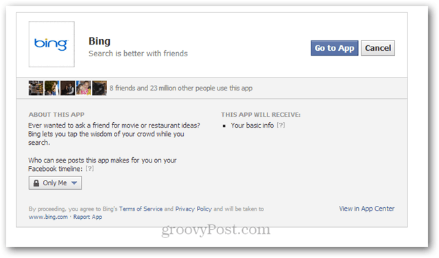 bing facebook aplikacja do tapet