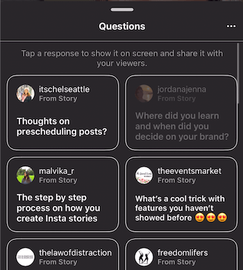 Pytania i odpowiedzi dotyczące relacji na Instagramie