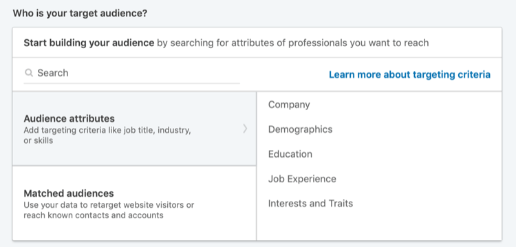 Kto jest Twoimi docelowymi odbiorcami w LinkedIn Campaign Manager
