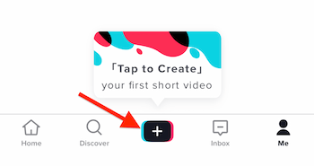 Stuknij, aby utworzyć pierwsze krótkie wideo w TikTok