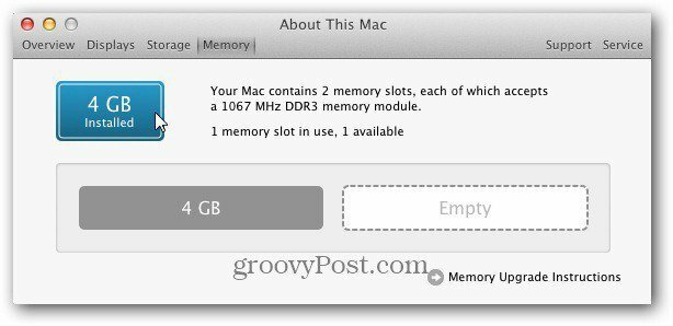 o Mac 4 GB