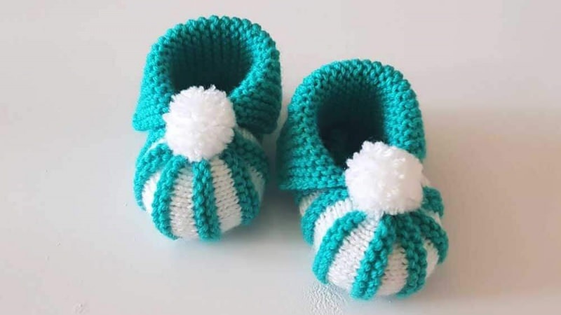 Modele butów dla niemowląt Pompon