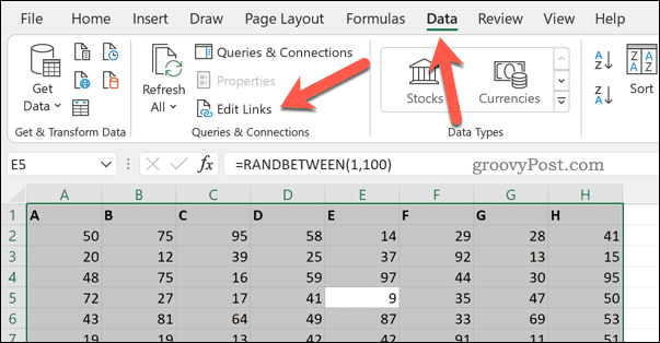 Edycja linków w Excelu