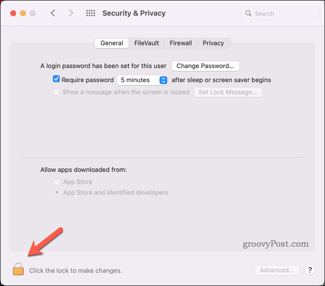Odblokuj ustawienia na komputerze Mac