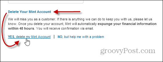 Jak usunąć konto Mint.com