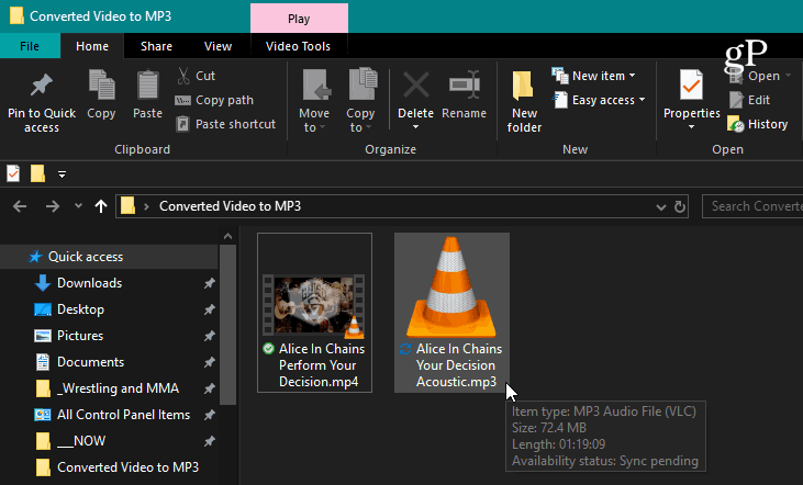 Gotowy skonwertowany plik VLC