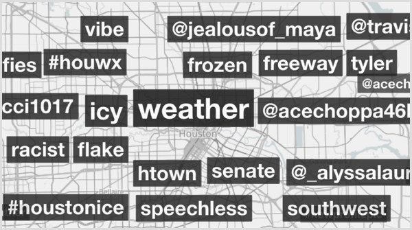 Wyniki wyszukiwania hashtagów Trendsmap