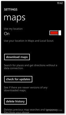 Mapy pobierania Windows Phone 8