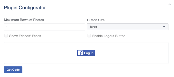 Dostosuj przycisk logowania na Facebooku.
