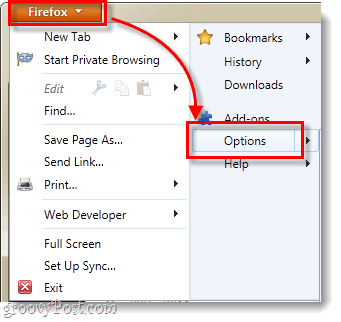 Firefox 4 opcje menu
