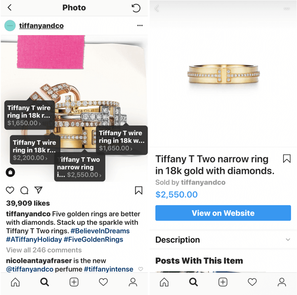Jak ulepszyć swoje zdjęcia z Instagrama, post ze zdjęciem do kupienia autorstwa Tiffany & Co.