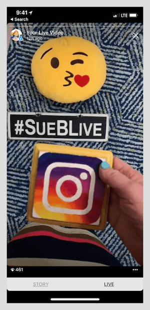 Sue bardzo się angażuje dzięki historiom na Instagramie.