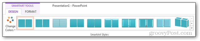 smartart smart design design tab design wybór stylu smartart faza tłoczenie wygląd połysk odbicie wygląd