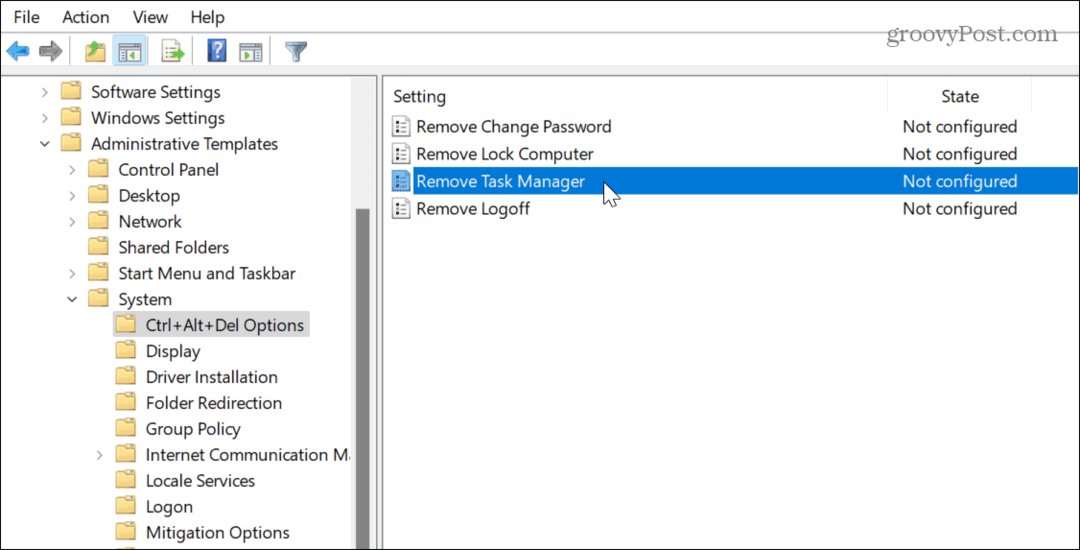 Wyłącz Menedżera zadań w systemie Windows 11